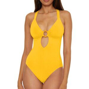 BECCA by Rebecca Virtue Ariyah One Piece Swimsuit Sunglow Size M - 4882